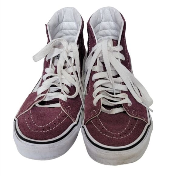 Vans of the Wall Burgundy Hightop sneaker shoes size 7.5 - Picture 2 of 8